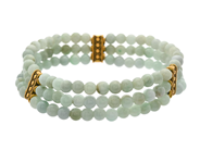 Jewellery, BRACELET, beads of jade approx. 5,5 mm, in auction: General – Tuesday 28 July