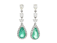 Jewellery - EARRINGS, 18K white gold - View 1