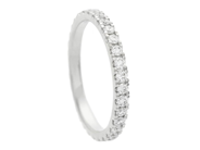 Jewellery - FULL ETERNITY RING, 18K white gold - View 1