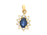 Jewellery - CLUSTER PENDANT, 18K gold - View 1