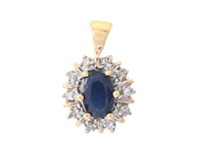 Jewellery, CLUSTER PENDANT, 18K gold, in auction: Lilla jewellery – Tuesday 14 July