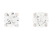 Jewellery - SOLITAIRE EARRINGS, 18K white gold - View 1