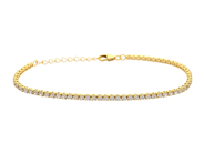 Jewellery, TENNIS BRACELET, gilt sterling silver, in auction: General – Tuesday 28 July