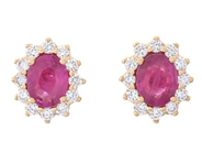 Jewellery - CLUSTER EARRINGS, 18K gold - View 1