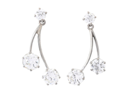 Jewellery - EARRINGS, 18K white gold - View 1