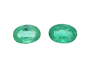 Gemstones, 2 EMERALDS, oval cut, in auction: Lilla jewellery – Tuesday 14 July