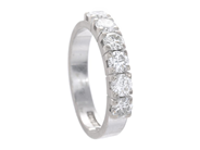 Jewellery - ETERNITY RING, 18K white gold - View 1