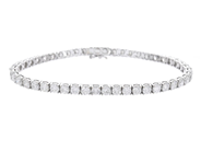 Jewellery - TENNIS BRACELET, 18K white gold - View 1