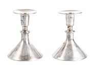 Silverware, CANDLESTICKS, one pair, in auction: Lilla jewellery – Tuesday 14 July