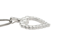 Jewellery - PENDANT WITH CHAIN, 18K white gold - View 2