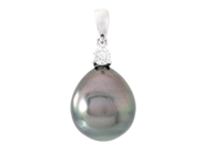 Jewellery - PEARL PENDANT, 18K white gold - View 1