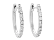 Jewellery, EARRINGS, 18K white gold, in auction: Lilla jewellery – Tuesday 14 July