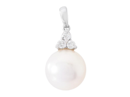 Jewellery - PEARL PENDANT, 18K white gold - View 1