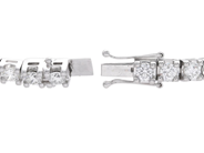 Jewellery - TENNIS BRACELET, 18K white gold - View 3