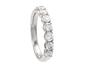 Jewellery - ETERNITY RING, 18K white gold - View 1