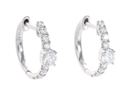 Jewellery - EARRINGS, 18K white gold - View 1