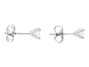 Jewellery - SOLITAIRE EARRINGS, 18K white gold - View 2