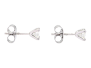 Jewellery - SOLITAIRE EARRINGS, 18K white gold - View 2