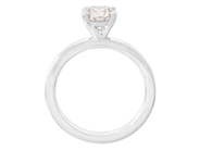 Jewellery - SOLITAIRE RING, platinum - View 2