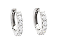 Jewellery, EARRINGS, 18K white gold, in auction: Modern – Saturday 18 July