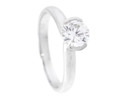 Jewellery - SOLITAIRE RING, platinum - View 1
