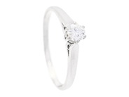 Jewellery - SOLITAIRE RING, 18K white gold - View 1