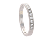 Jewellery, ETERNITY RING, 18K white gold, in auction: Lilla jewellery – Tuesday 14 July