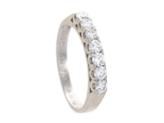 Jewellery, ETERNITY RING, 18K white gold, in auction: Lilla jewellery – Tuesday 14 July