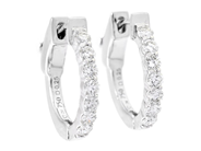 Jewellery - HOOP EARRINGS, 18K white gold - View 1