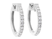 Jewellery - HOOP EARRINGS, 18K white gold - View 1