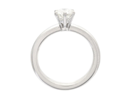Jewellery - SOLITAIRE RING, 18K white gold - View 2