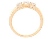 Jewellery - THREE STONE RING, 18K gold - View 2