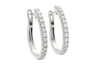 Jewellery - EARRINGS, 18K white gold - View 1