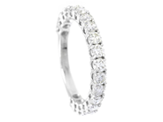 Jewellery - ETERNITY RING, 18K white gold - View 1