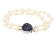 Jewellery, PEARL BRACELET, cultured salt-water pearls approx. 6 mm and 2 mm, in auction: Classic – Saturday 11 July