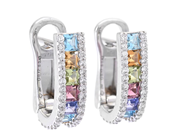 Jewellery - EARRINGS, 18K white gold - View 1
