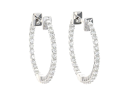 Jewellery - HOOP EARRINGS, 18K white gold - View 1