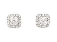 Jewellery - EARRINGS, 18K white gold - View 1