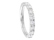Jewellery - ETERNITY RING, 18K white gold - View 1