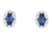 Jewellery - CLUSTER EARRINGS, 18K white gold - View 1