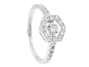 Jewellery - RING, 18K white gold - View 1