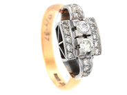 Jewellery - RING, 18K gold/white gold - View 1