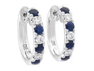 Jewellery - HOOP EARRINGS, 18K white gold - View 1
