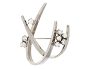 Jewellery - BROOCH, 18K white gold - View 1