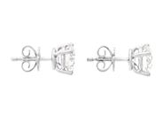 Jewellery - SOLITAIRE EARRINGS, 18K white gold - View 2