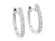 Jewellery - HOOP EARRINGS, 18K white gold - View 1