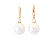 Jewellery - PEARL EARRINGS, 18K gold with oval South Sea pearls 10,5 mm - View 1