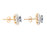 Jewellery - CLUSTER EARRINGS, 18K gold/white gold - View 2