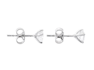 Jewellery - SOLITAIRE EARRINGS, 18K white gold - View 2