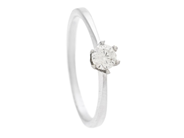Jewellery - SOLITAIRE RING, 18K white gold - View 1